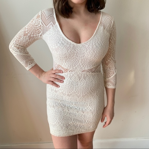H&M Dresses & Skirts - H&M Crochet Lace Mini Dress Summer Bodycon